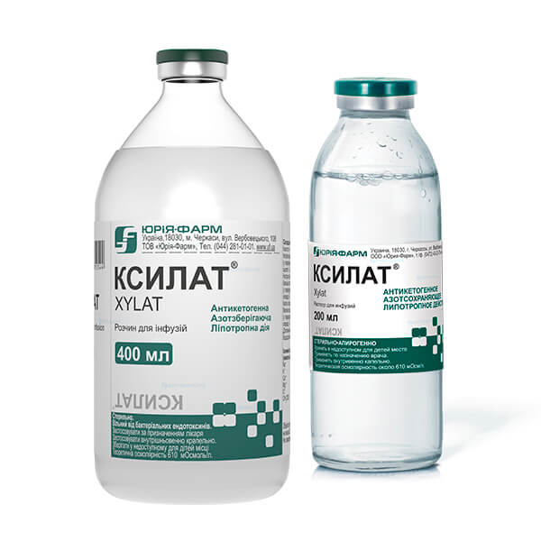 КСИЛАТ® розчин для інфузій по 400 мл у пляшках скляних